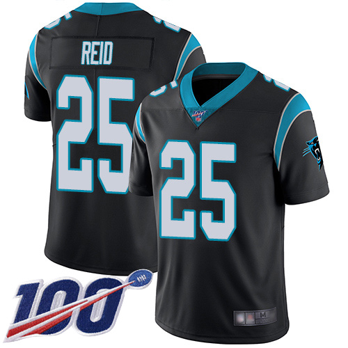 Carolina Panthers Limited Black Youth Eric Reid Home Jersey NFL Football 25 100th Season Vapor Untouchable